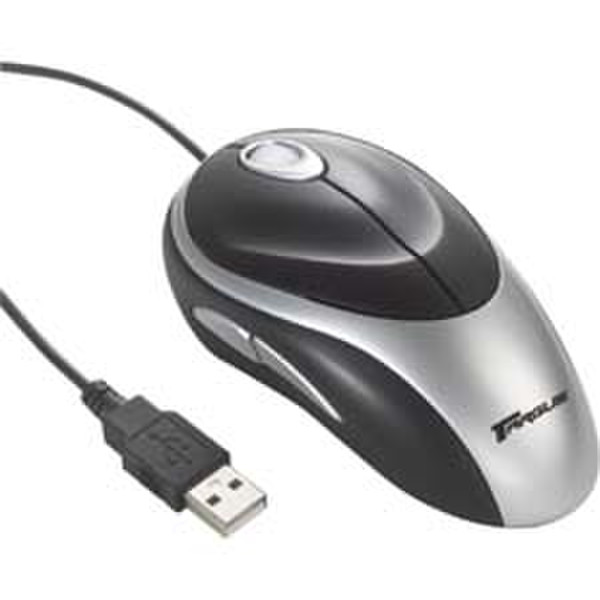 Acer Wired Ergo Optical Mouse - Black/Silver USB Optisch 800DPI Maus