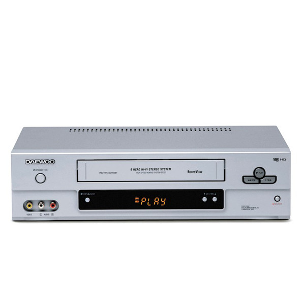 Daewoo Hi-Fi Stereo Videorecorder SV-834 Silber Videokassettenrekorder