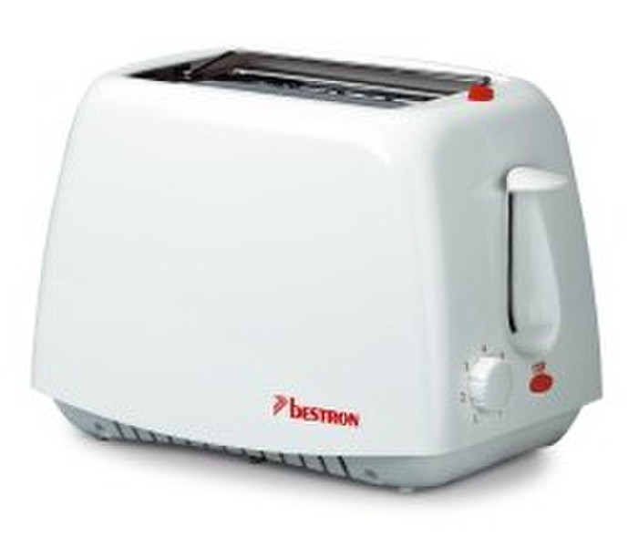 Bestron DS201 Toaster, White 2slice(s) 750W White