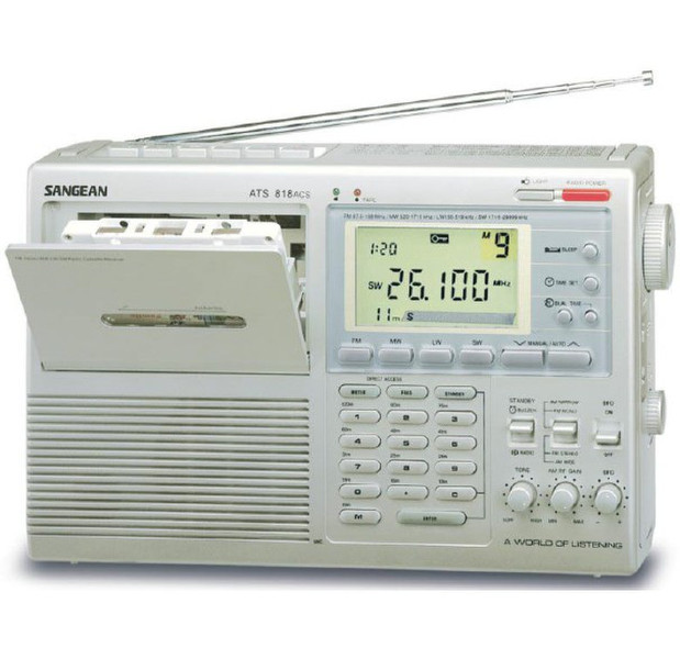 Sangean ATS-818 Digital World Receiver Цифровой Cеребряный радиоприемник