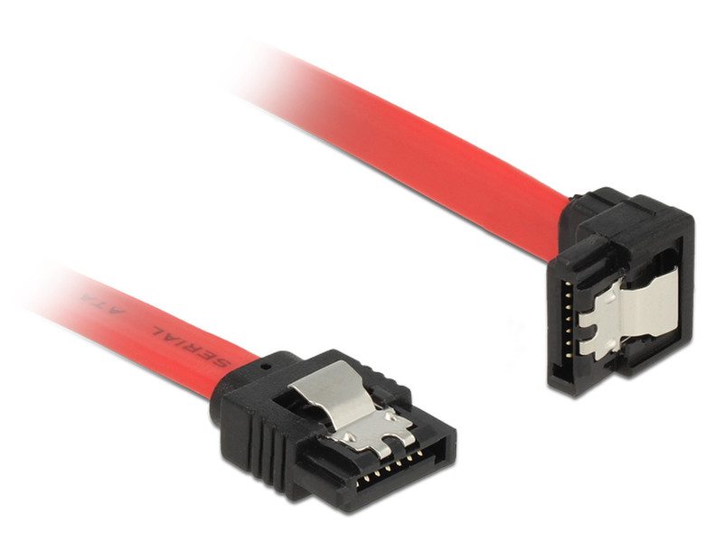 DeLOCK 83979 0.5м SATA III 7-pin SATA III 7-pin Черный, Красный кабель SATA
