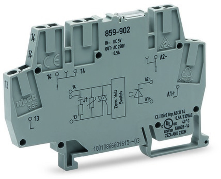 Wago 859-902 Grey electrical relay