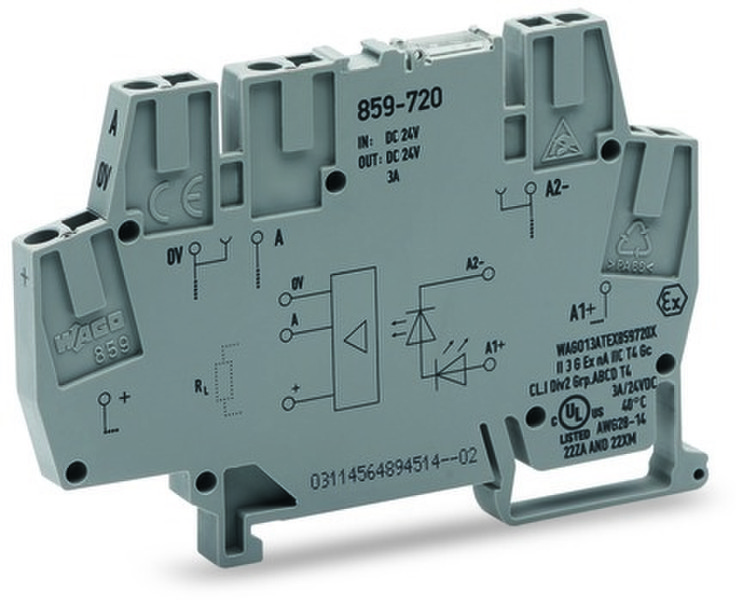 Wago 859-760 5P Grau Elektrischer Anschlussblock