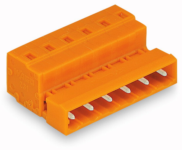 Wago 731-632/000-044 2P Orange Elektrischer Anschlussblock