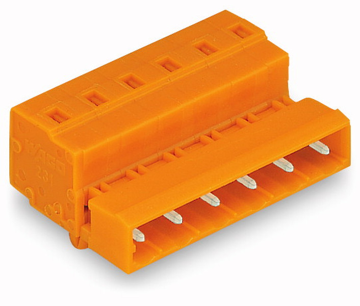 Wago 731-632/018-000 2P Orange Elektrischer Anschlussblock