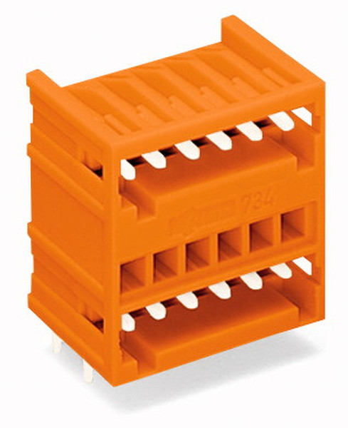 Wago 734-434 8P Orange Elektrischer Anschlussblock