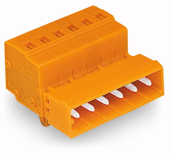 Wago 231-637/018-000 7P Orange Elektrischer Anschlussblock