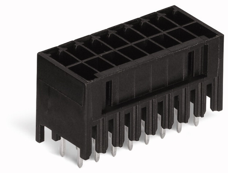 Wago 713-1464 8P Black electrical terminal block