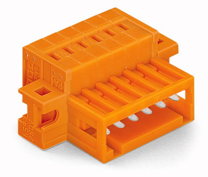 Wago 734-333/019-000 3P Orange Elektrischer Anschlussblock