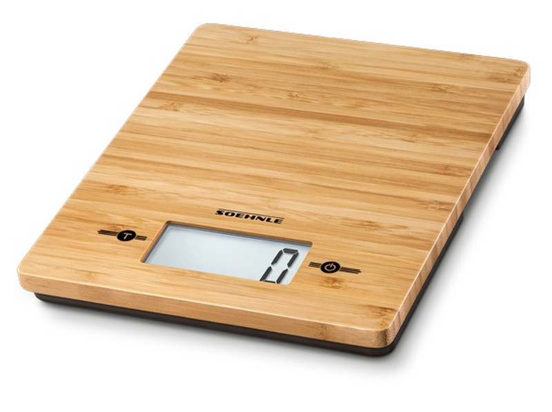 Soehnle 66308 5 Tabletop Rectangle Electronic kitchen scale Wood