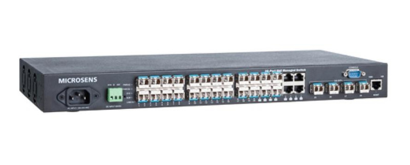 Microsense MS400860M L2+ Gigabit Ethernet (10/100/1000) 19U Черный сетевой коммутатор