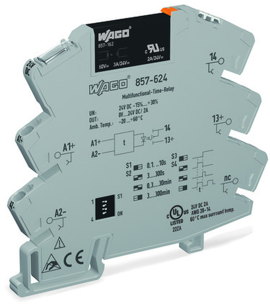 Wago 857-624 5P Grau Elektrischer Anschlussblock