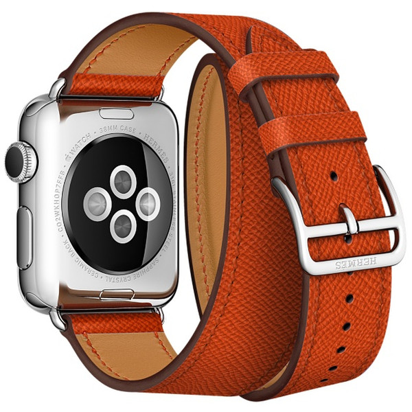 Apple MMMK2ZM/A Band Orange Leder Smartwatch-Zubehör