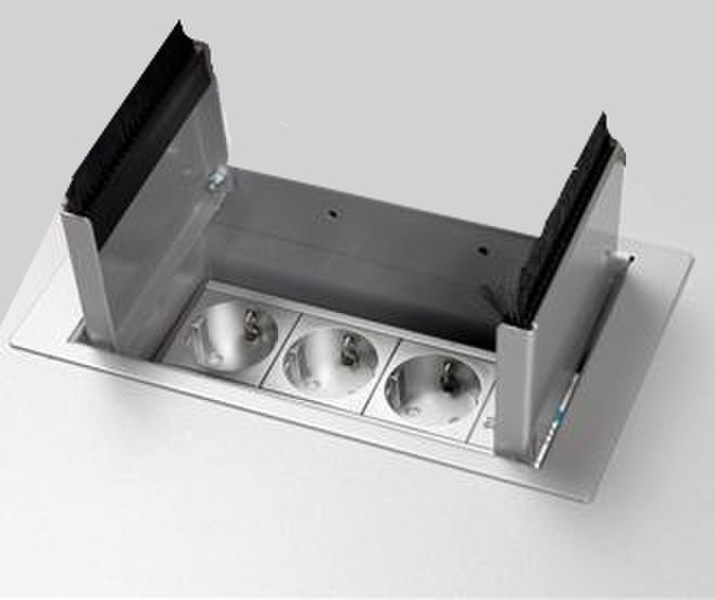 Offitec MINI Desk Cable box Silver 1pc(s)