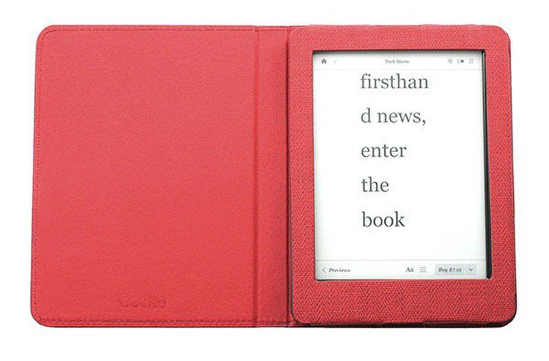 Gecko Covers V4T45C14 Folio Red e-book reader case