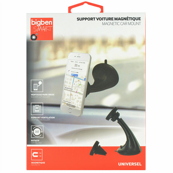 Bigben Interactive GNETCARHOLDER Car Passive holder Black holder