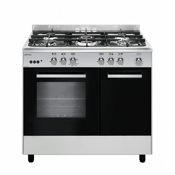 Airlux AA9PCGIX2 Built-in Gas hob B Black,Silver cooker
