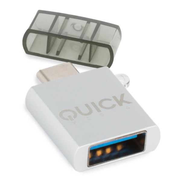 Quick Media QMACUSB USB-C USB-A Белый кабельный разъем/переходник