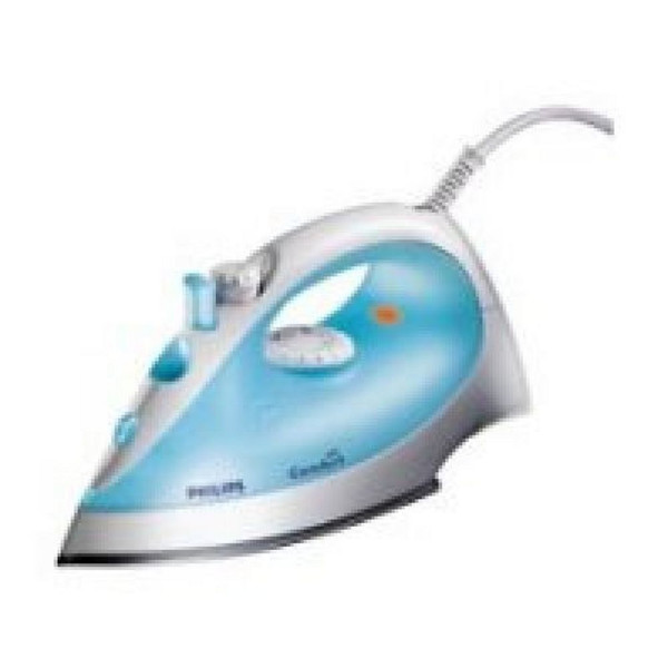 Philips GC1015/01 Steam iron Aluminium soleplate Синий, Белый утюг