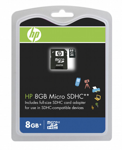 HP Hi-speed Micro 8GB SD Card memory module