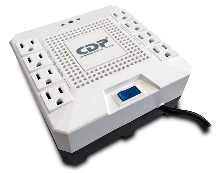 CDP R-AVR1808 8AC outlet(s) 120V White voltage regulator