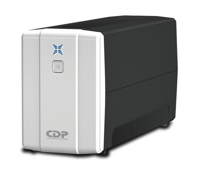 CDP R-UPR1008 Интерактивная 1000ВА 8розетка(и) Компактный Черный, Белый источник бесперебойного питания