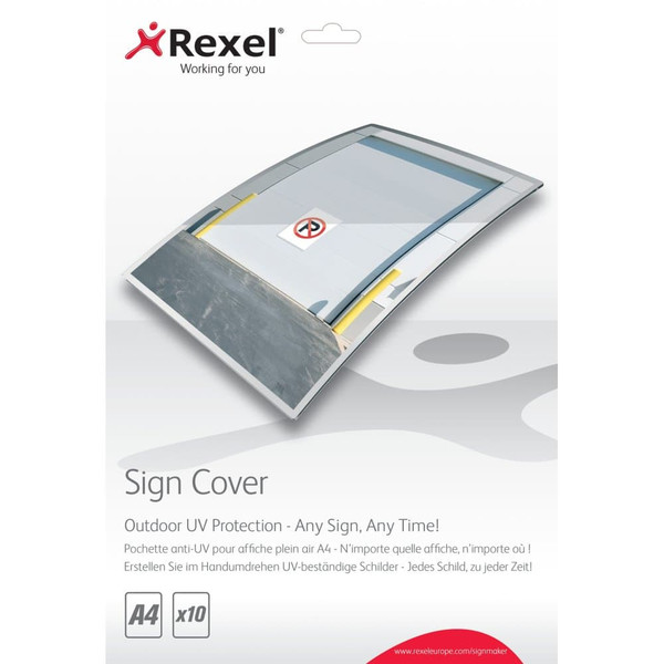 Rexel Outdoor UV Sign Covers A4 (10)