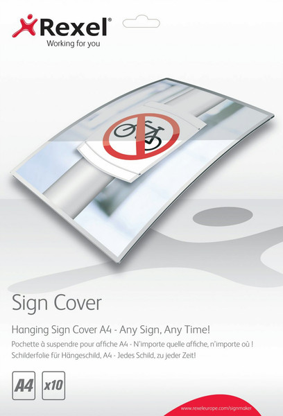 Rexel Hanging Sign Covers A4 (10)