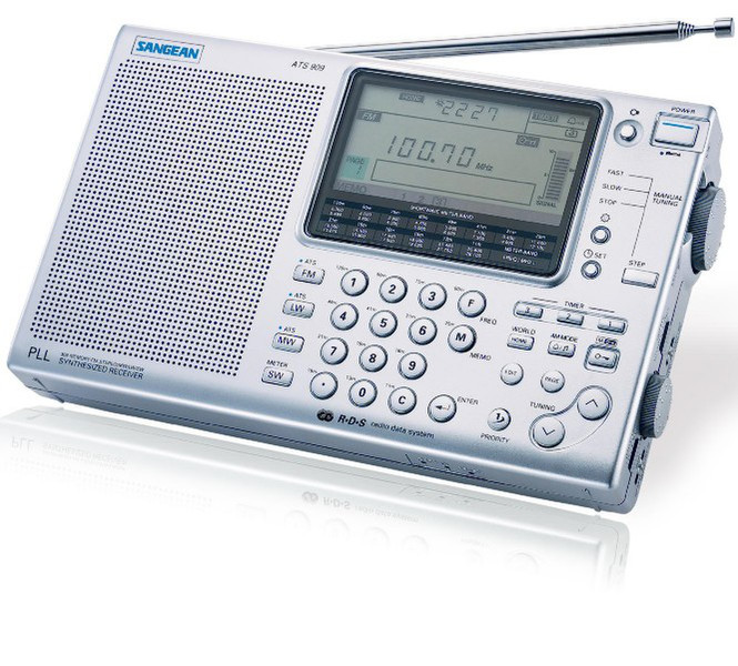 Sangean ATS-909 Digital World Receiver Цифровой Cеребряный радиоприемник