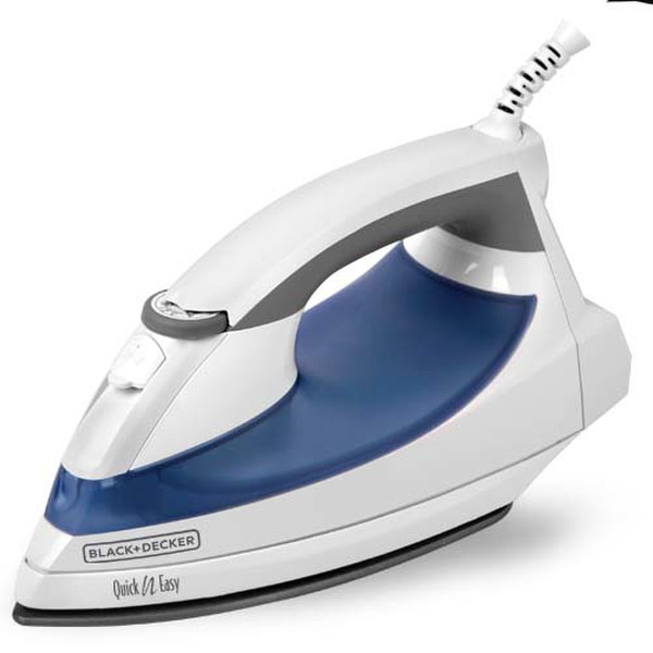 Black & Decker f905 Dry & Steam iron 1200W Blau, Weiß