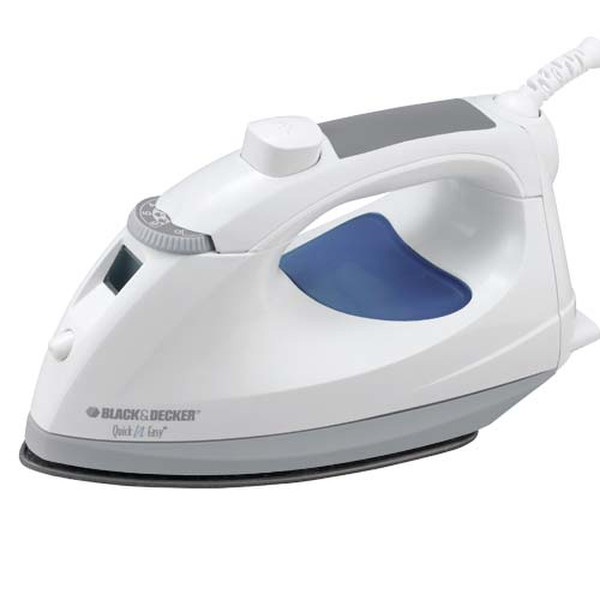 Black & Decker IM400 Dry & Steam iron 1200W Blau, Weiß Bügeleisen