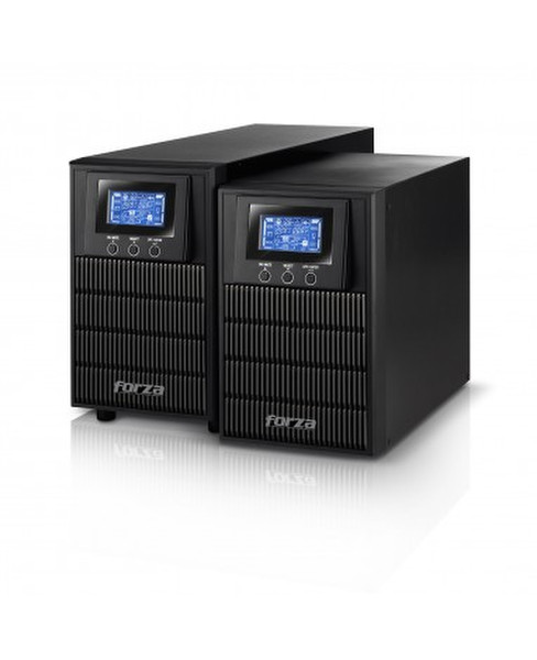 Forza Power Technologies FDC-1000T Double-conversion (Online) 1000VA 3AC outlet(s) Compact Black uninterruptible power supply (UPS)