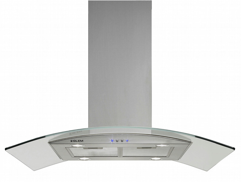 Glem GHI910IX Wall-mounted 1000m³/h B Stainless steel cooker hood