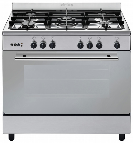 Airlux CC902GTIX2 Built-in Gas hob B Black,Stainless steel cooker