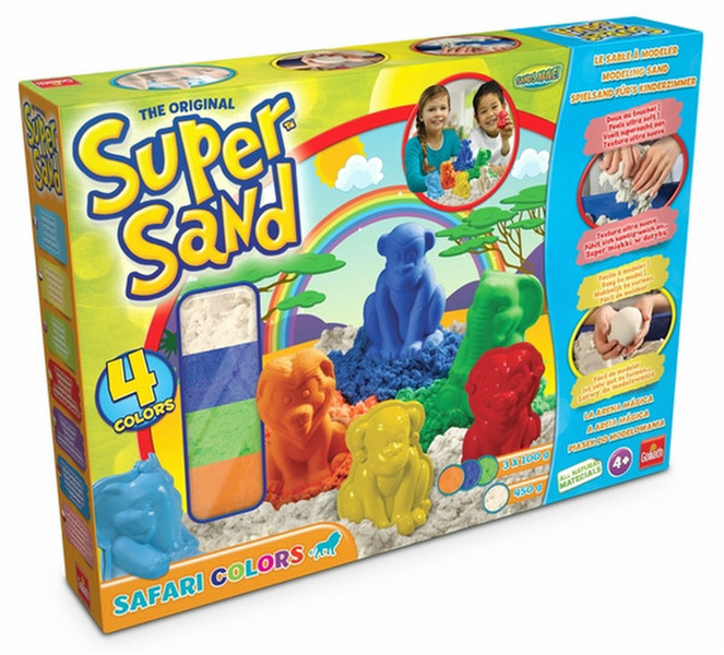Goliath Super Sand Safari Colors Blue,Red,Yellow 1194g kinetic sand