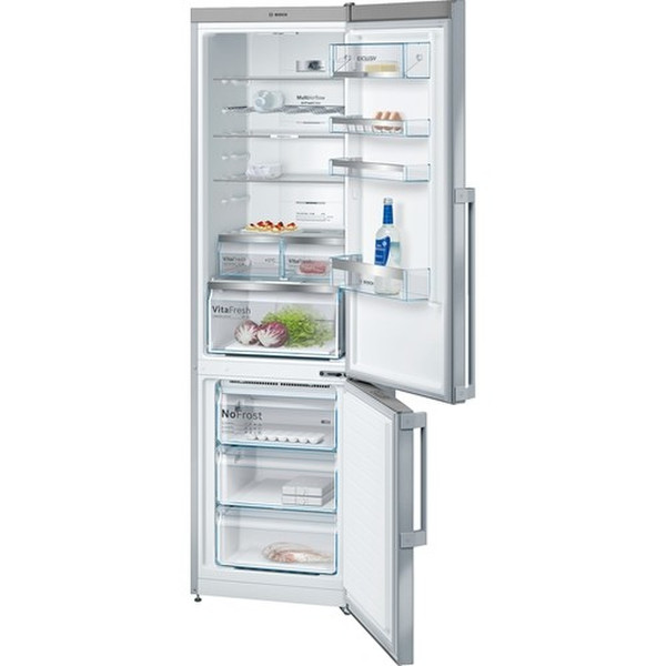 Bosch Serie 4 KGN39EI45 freestanding 279L 87L A+++ Stainless steel fridge-freezer