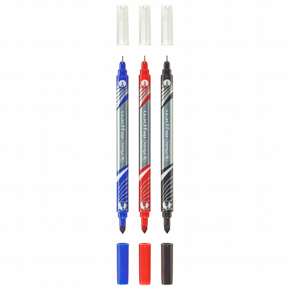 Pelikan 11417615 Fine tip Black,Blue,Red 3pc(s) marker