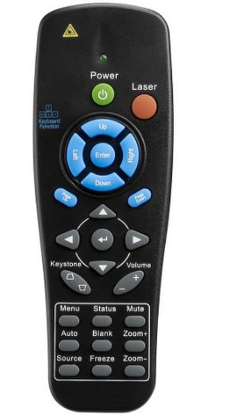 Vivitek 5041827500 IR Wireless Press buttons Black,Blue,Green,Grey,Red remote control