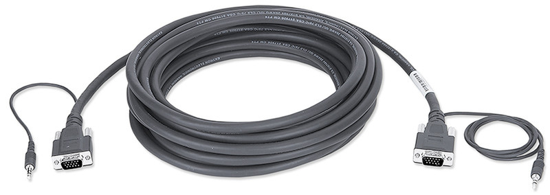 Extron 26-490-07 10.6m VGA (D-Sub) + 3.5mm VGA (D-Sub) + 3.5mm Black