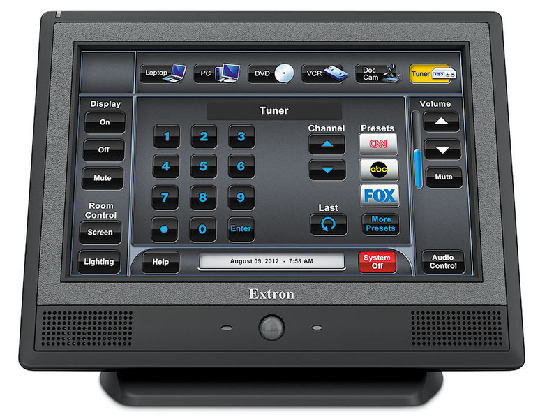 Extron TLP 710TV Verkabelt Touchscreen/Drucktasten Schwarz