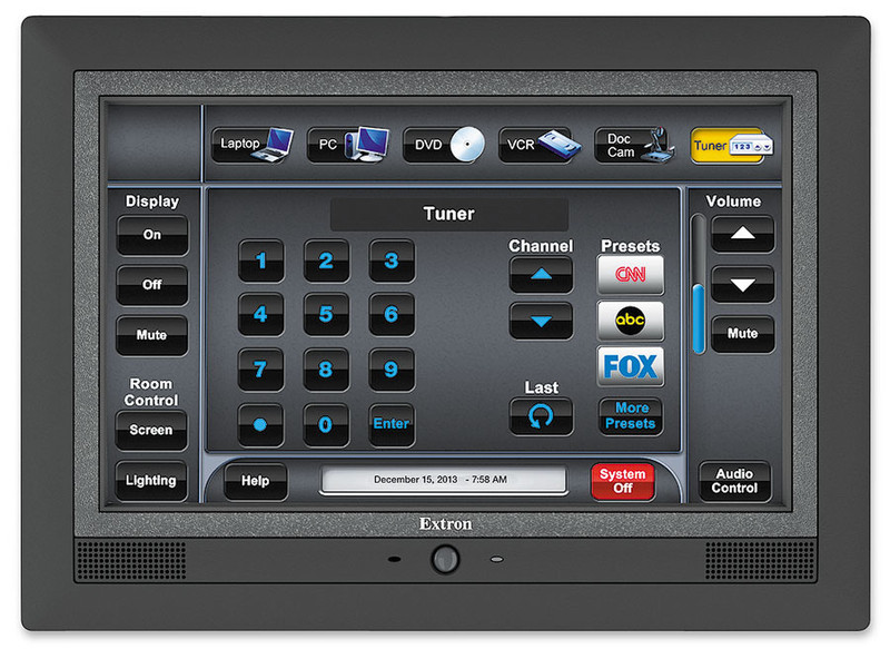 Extron TLP Pro 1020M Black smart home central control unit