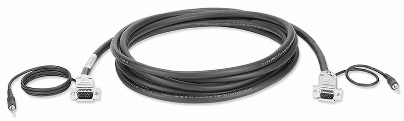 Extron 26-490-11 3.6m VGA (D-Sub) + 3.5mm VGA (D-Sub) + 3.5mm Schwarz VGA-Kabel