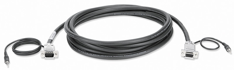 Extron 26-491-06 10.6m VGA (D-Sub) + 3.5mm VGA (D-Sub) + 3.5mm Schwarz VGA-Kabel