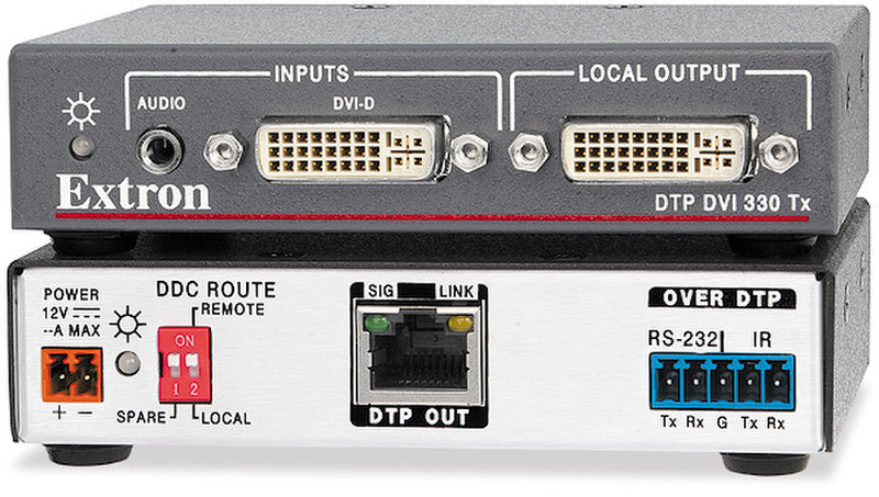 Extron DTP DVI 330 Tx AV transmitter Black