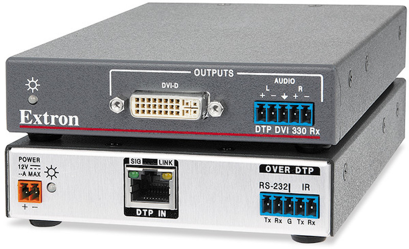 Extron DTP DVI 330 Rx AV receiver Black