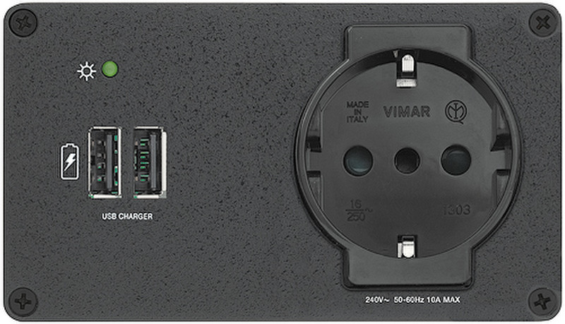 Extron AC+USB 212 EU Type E Black socket-outlet