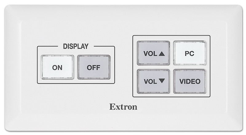 Extron MLC 55 RS EU Wired White remote control