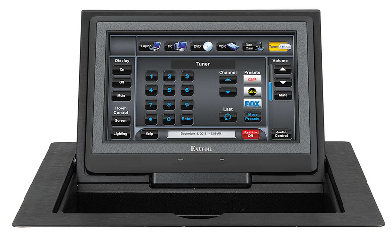 Extron TLP Pro 720C Wired Touch screen Black remote control