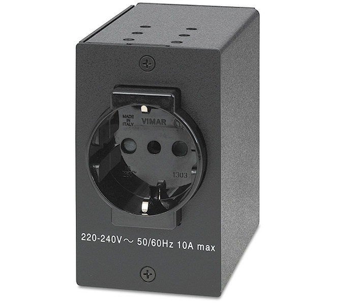 Extron 70-738-01 Type F (Schuko) Black outlet box