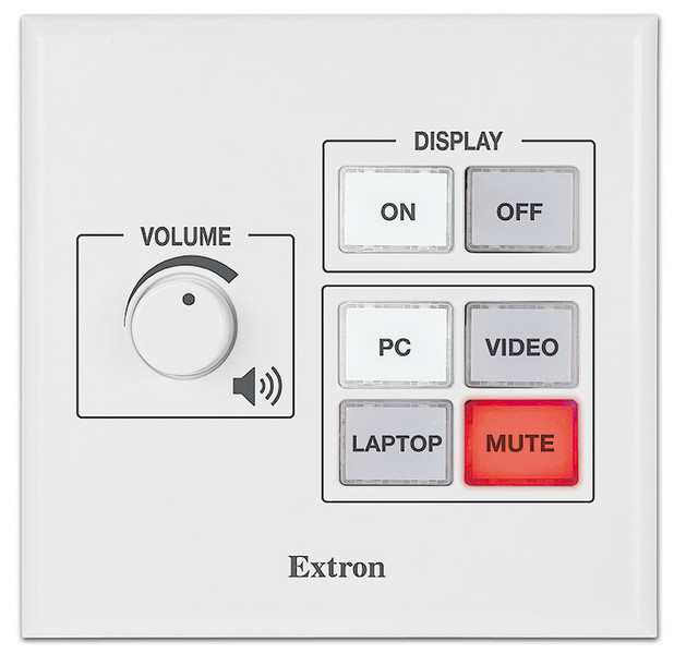 Extron MLC 55 RS VC Black,White push-button panel